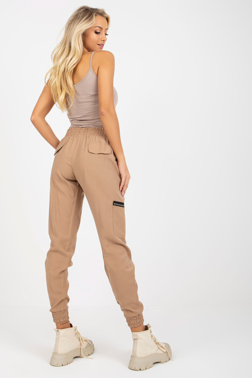 Camelfarbene Cargo-Jogginghose koos...