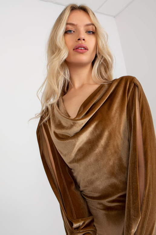 Kaamelist sametist kokteilikleit,...