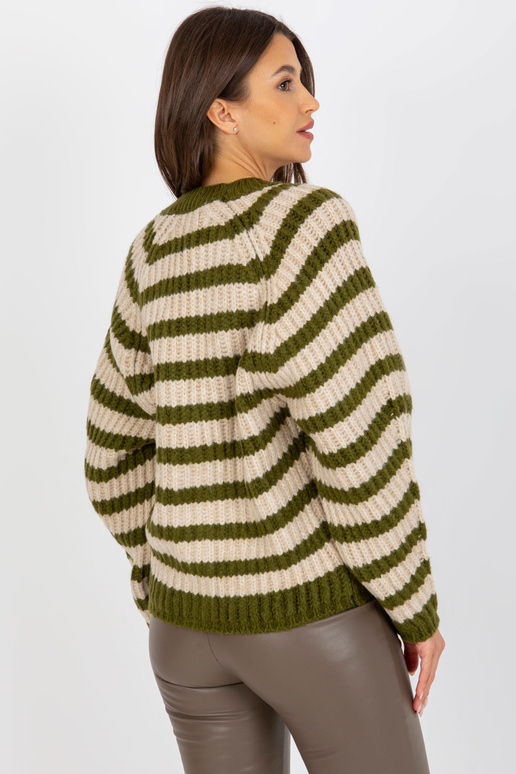 Khaki-beiger kardigan Damenile