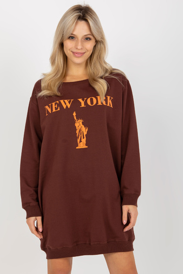 Bluza VI-BL-3212.15X D.PRUUN/ORANŽ 2