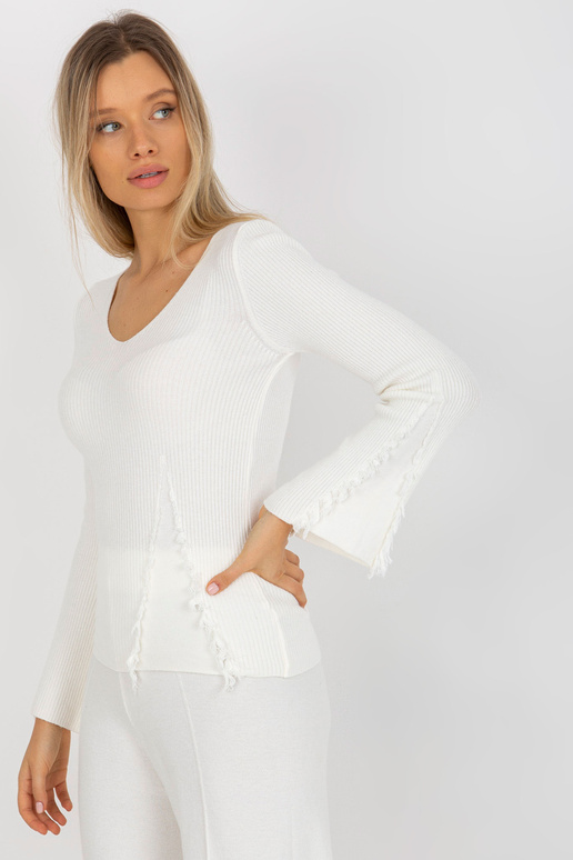 Ecru prążkowany magusam klasyczny z...