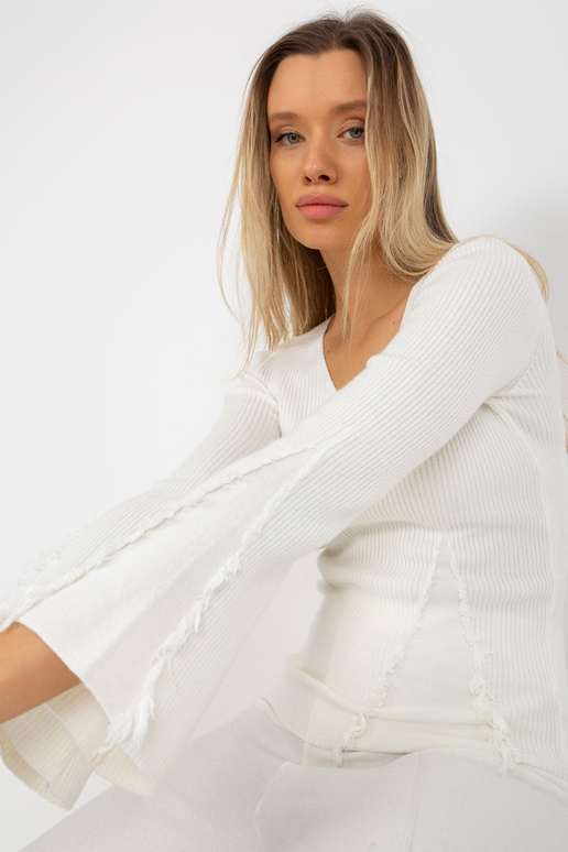 Ecru prążkowany magusam klasyczny z...