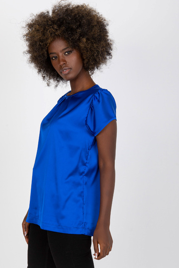 Tumesinine ümara kaelusega...