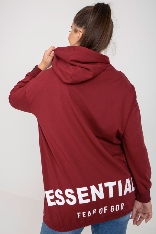 Burgundia pluss suuruses dressipluus...