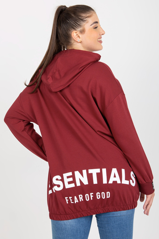 Burgundia pluss suuruses dressipluus...