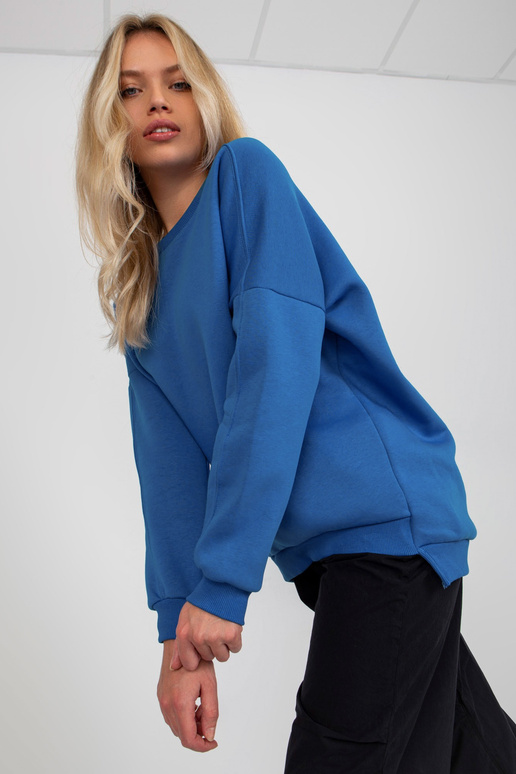 Tumesinine Basic puuvillane dressipluus