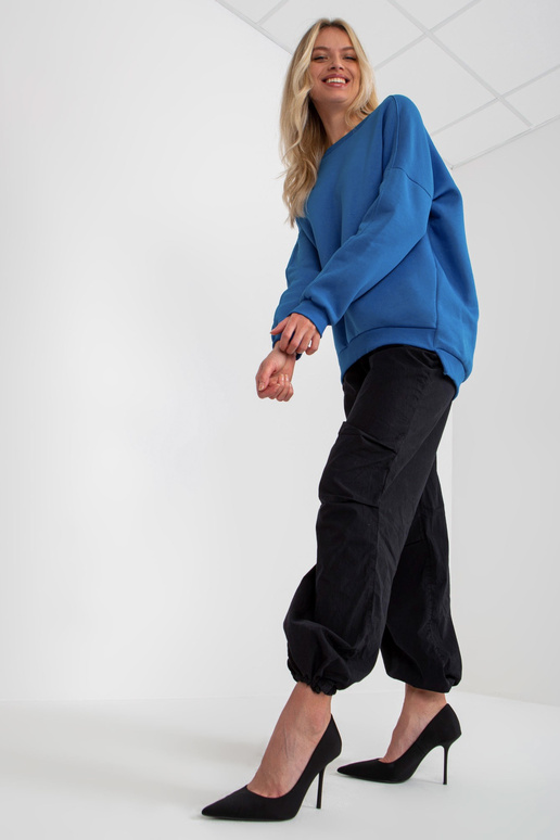 Tumesinine Basic puuvillane dressipluus