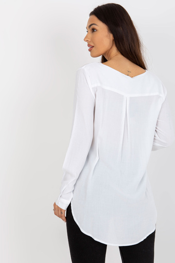 Valge asümmeetriline pluus...