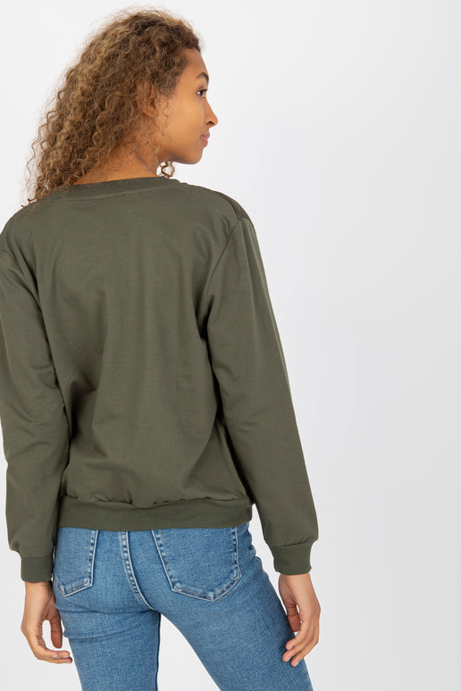 Khaki tepitud bomber dressipluus RUE... Khaki tepitud bomber dressipluus RUE...