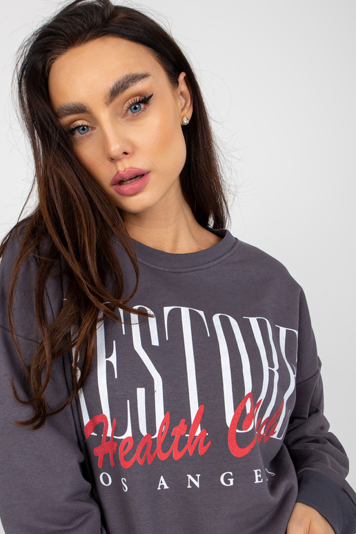 Tumehall naiste kapuutsita mustriga...