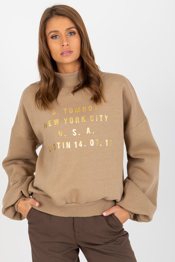 Dunkelbeigesi dressipluus...