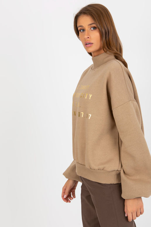 Dunkelbeigesi dressipluus printi ja...