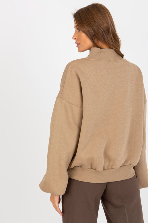 Dunkelbeigesi dressipluus printi ja...