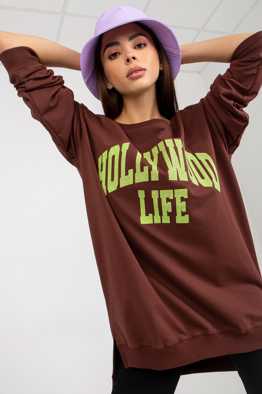Bluza VI-BL-3102.01P D.PRUUN/ROHELINE