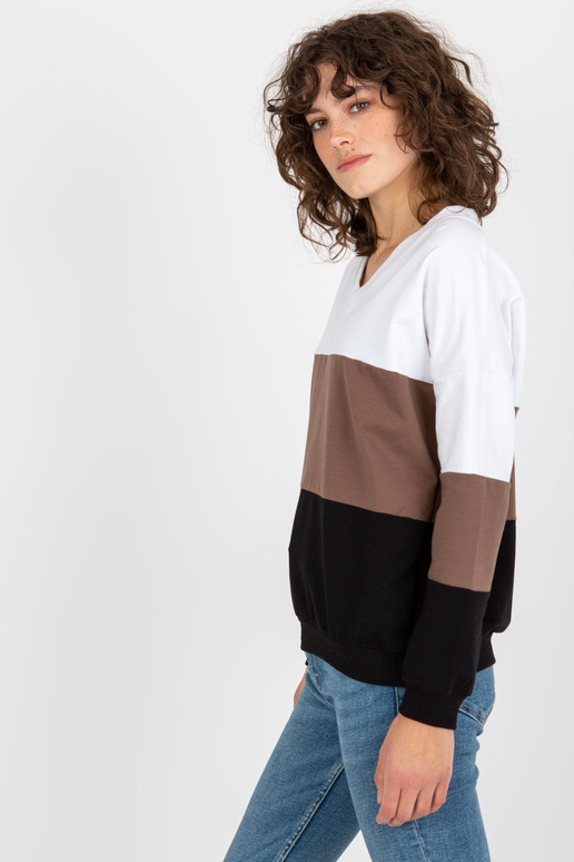 Valge ja must naiste V-kaelusega...