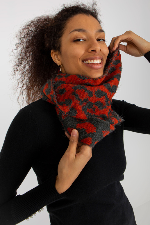 Hallikasoranž mustritega talvekorsten