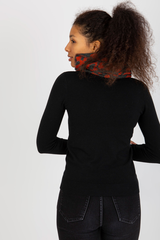 Hallikasoranž mustritega talvekorsten