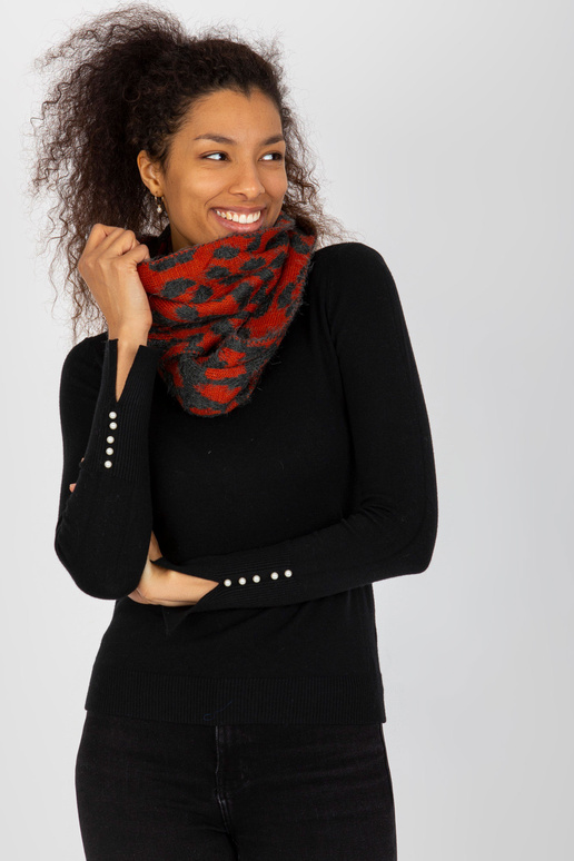 Hallikasoranž mustritega talvekorsten