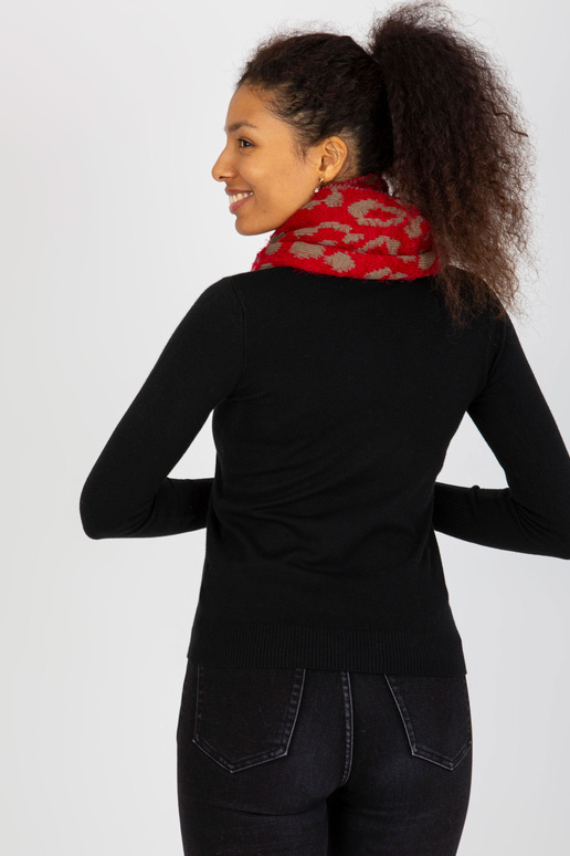 Punase ja tumebeeži naiste mustriga...