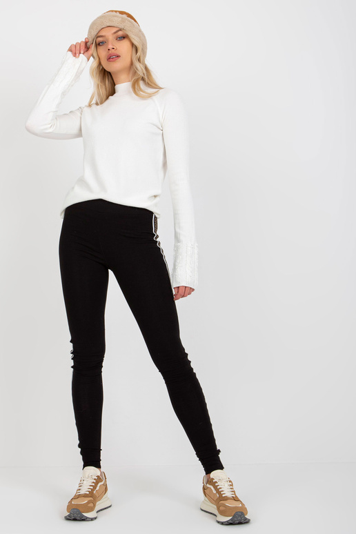 Czarne bawełniane legginsy na co...