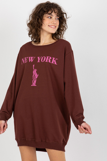 Bluza VI-BL-3212.15X D.PRUUN/ROOSA 2