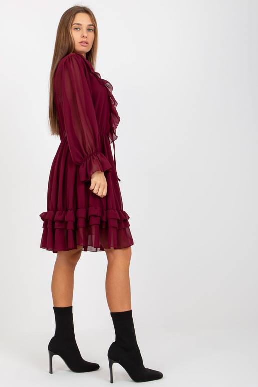 Burgundia boho kleit volangide ja... Burgundia boho kleit volangide ja...