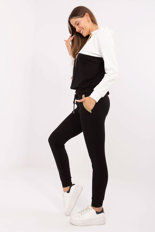 Ecru-must naiste dressipluusi...