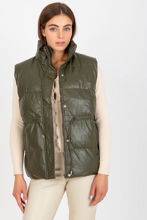 Khakivärvi udusulgedega ökonahast vest Khakivärvi udusulgedega ökonahast vest