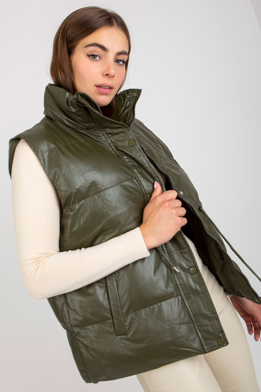 Khakivärvi udusulgedega ökonahast vest Khakivärvi udusulgedega ökonahast vest