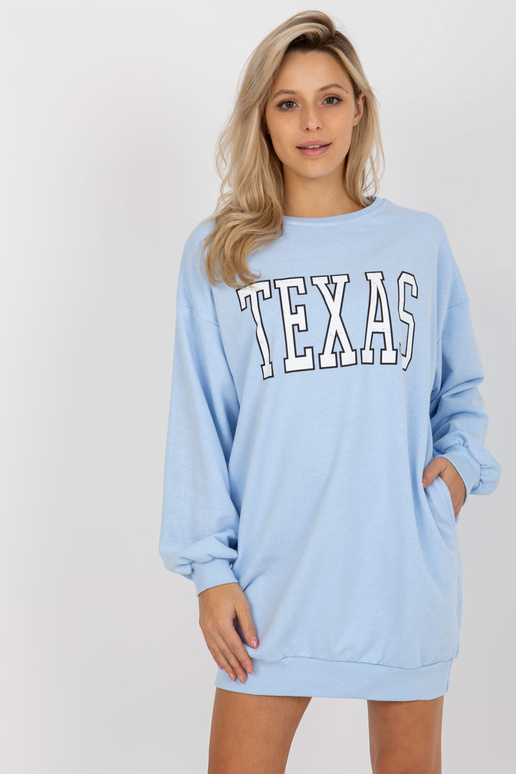 Helesinine oversize pikk trükiga...