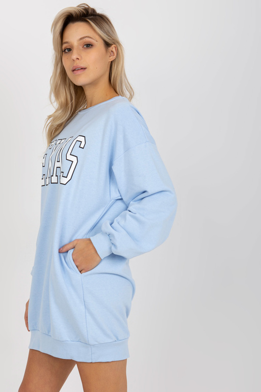 Helesinine oversize pikk trükiga...