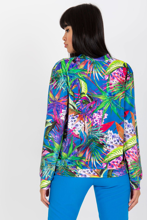 Sini-lilla bomber dressipluus trükiga...