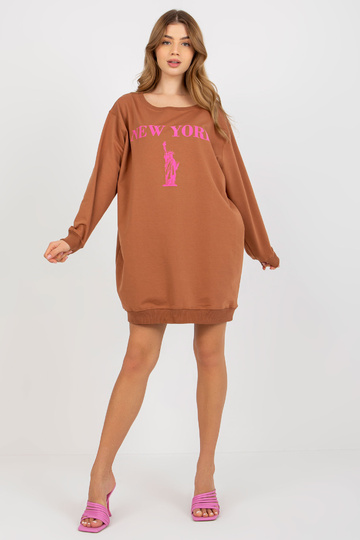 Bluza VI-BL-3212.15X L.PRUUN/ROOSA