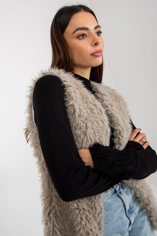 Hallie helehall karusnahast vest Hallie helehall karusnahast vest