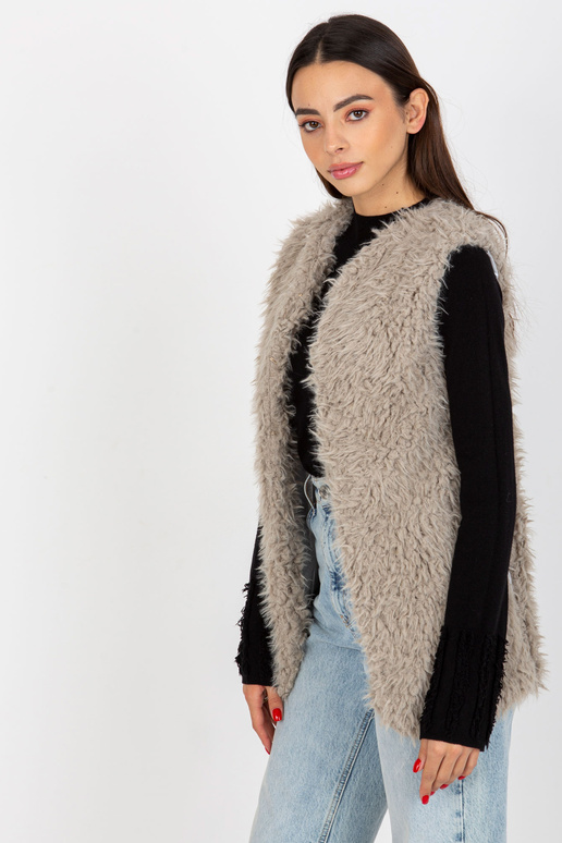 Hallie helehall karusnahast vest Hallie helehall karusnahast vest