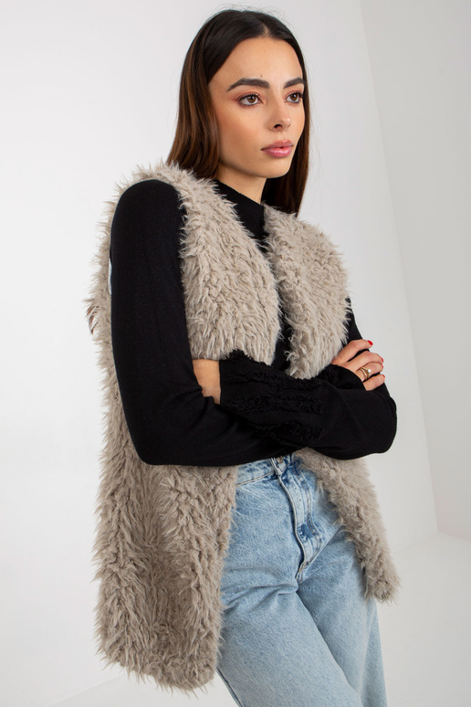 Hallie helehall karusnahast vest Hallie helehall karusnahast vest