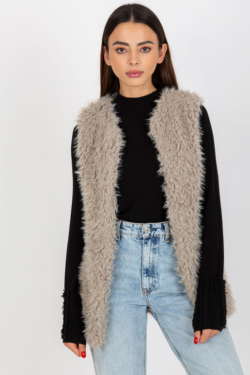 Hallie helehall karusnahast vest Hallie helehall karusnahast vest