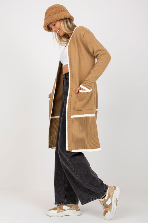 Tumebeež naiste taskutega kardigan...