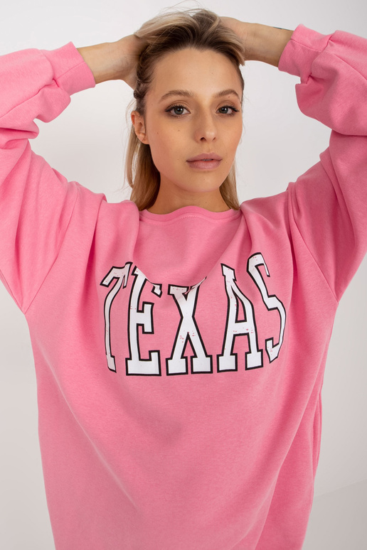 Roosa pikk avar dressipluus trükise...