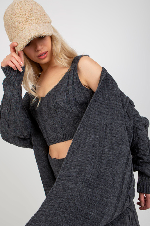 Tumehall kolmeosaline ülaosaga kootud...