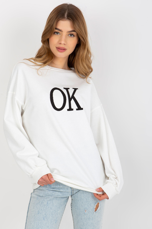 Valge lahtine oversize dressipluus...