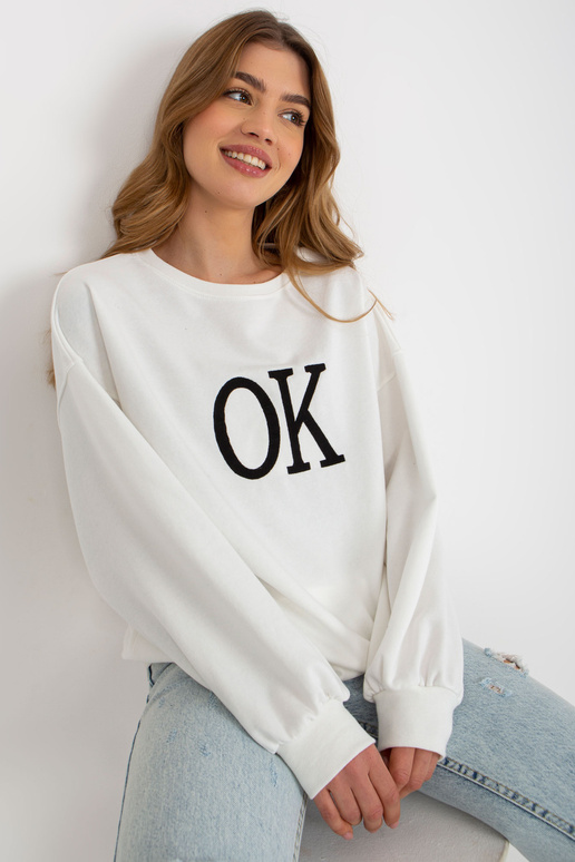 Valge lahtine oversize dressipluus...