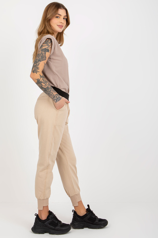 Beežid põhilised dressipüksid elastse...