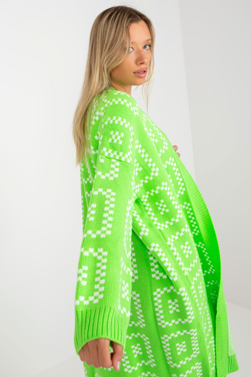 Fluo roheline pikk oversize kardigan...