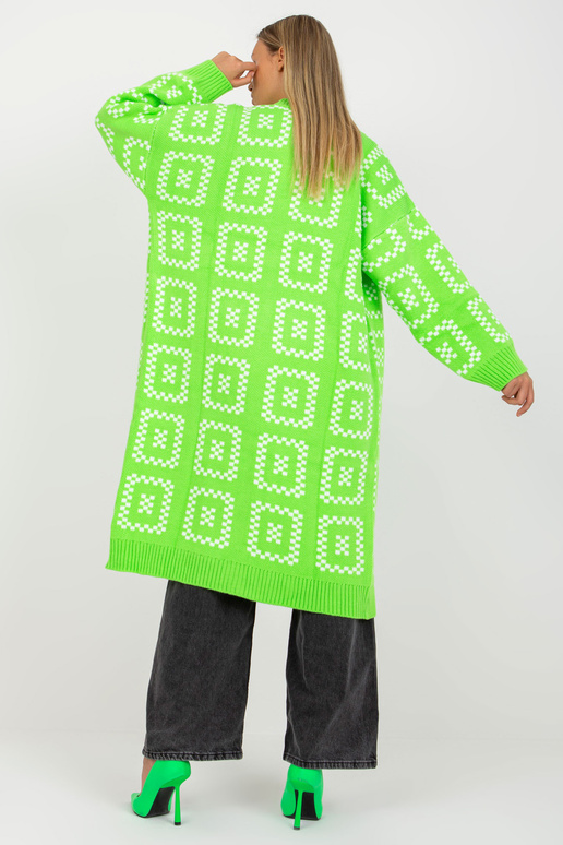 Fluo roheline pikk oversize kardigan...