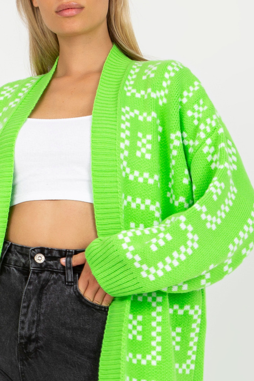 Fluo roheline pikk oversize kardigan...