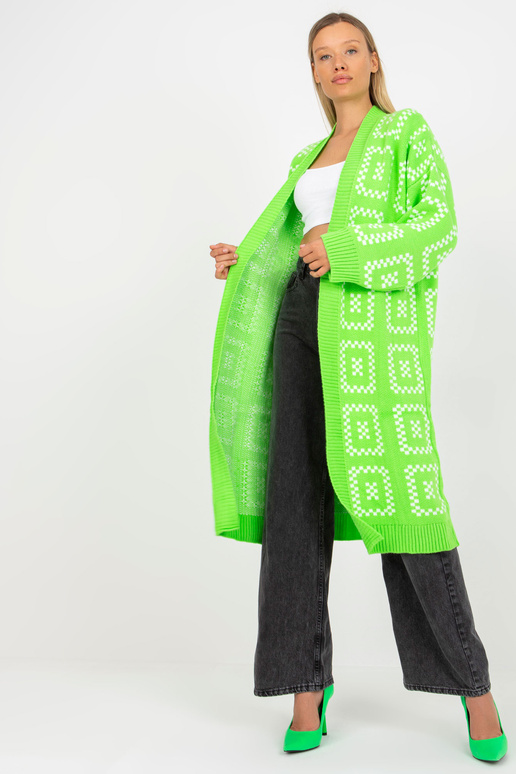 Fluo roheline pikk oversize kardigan...