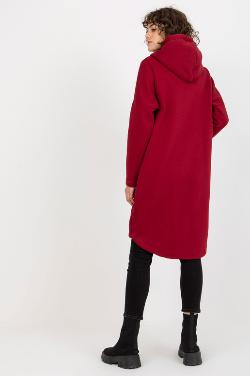 Burgundia pikk dressipluus...