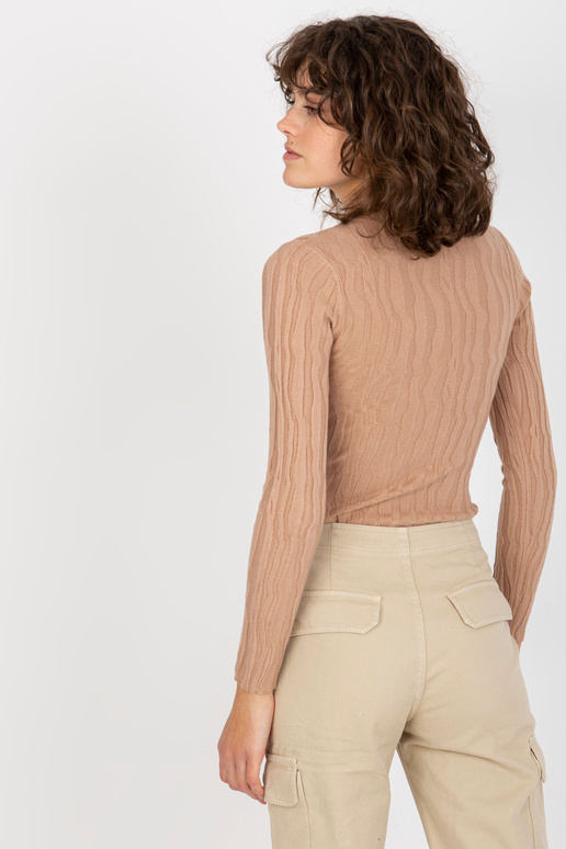 Naiste kaameliga poolkaelusega kampsun