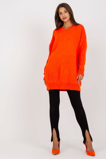 V-kaelusega oranž kootud... 2